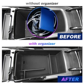 SXCY for 2025 2026 Kia K5 Center Console Organizer for 2021-2024 2025 2026 Kia K5 Accessories (LXS/GT-Line) for 2024 2025 2026 Kia K5 Armrest Console Organizer(Black Mats)