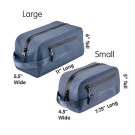 Skog Å Kust DoppSåk Waterproof & Leak-Proof Travel Toiletry Bag | Small, Midnight Blue