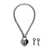 Destiny Love Padlock Choker Collar Necklace with Lock and Two