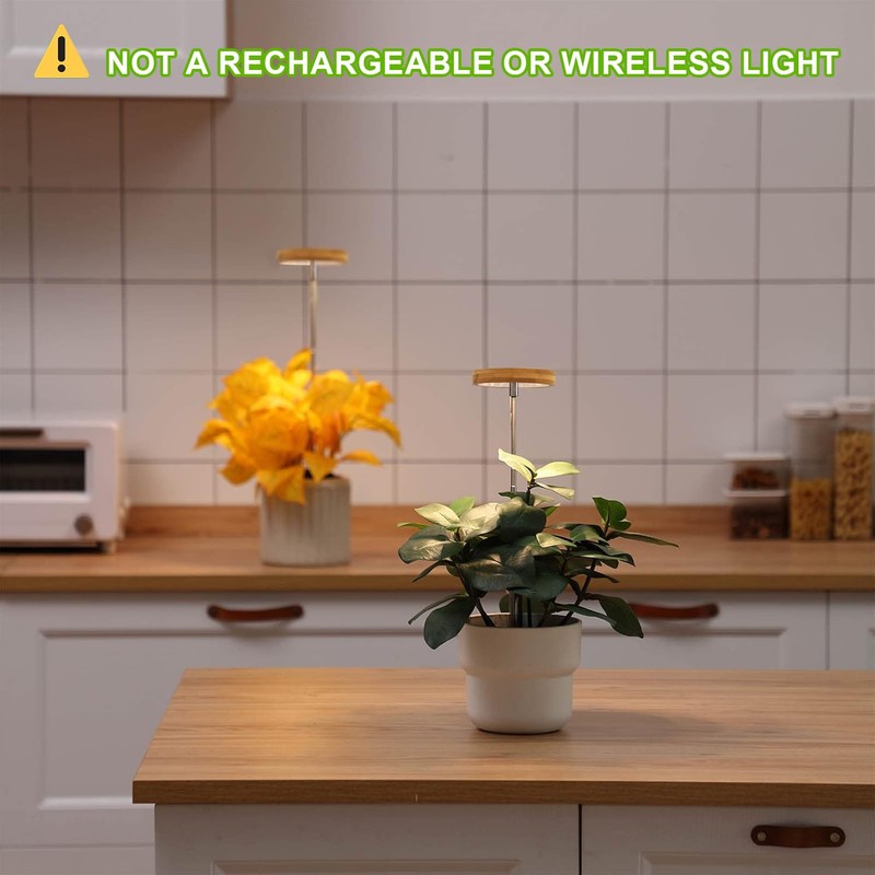 Plant Grow Light for Indoor Plant,Bamboo Mini LED Grow Light