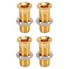 20Set 21.140 4mm Panel Banana Socket Copper Female Gold Plated