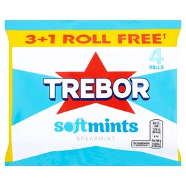 Trebor Softmint Spearmint 4 Roll Multipack, 179 g