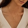 JIAOGE Initial Necklaces for Women - Letter T Bubble Gold