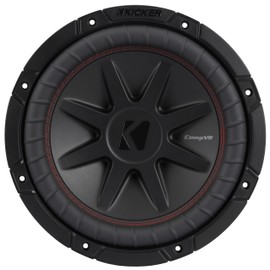 KICKER 52CVR104 CompVR 10-Inch (25cm) Subwoofer, 4-Ohm Dual Voice Coil, 350 Watts RMS, 700 Watts Peak
