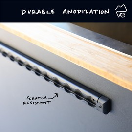 VanEssential 12" Venture Track T-6 Aluminium L-Track Gray Anodized (Semi Circle Profile) - 2 Pack