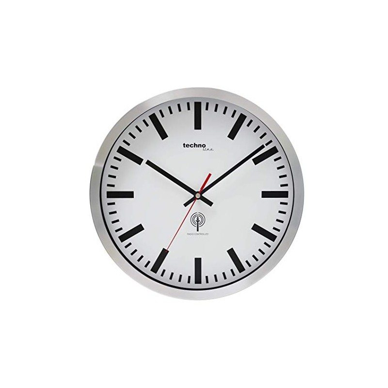 Technoline FUNKWANDUHR D=30CM, METALL **