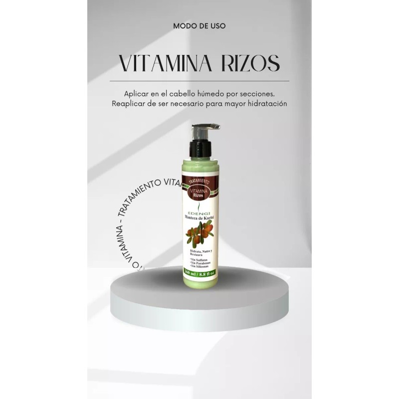 Edengi 3 Pieza Potente Activador De Rizos Hidratantes Edengi 260ml