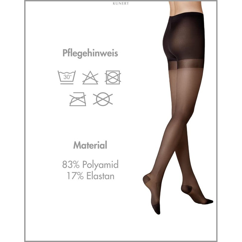 KUNERT Women's Super Control 40 Tights, 40 DEN, (Black 0500),