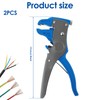 AwObEpl High Carbon Steel Wire Stripper Tool - Adjustable Quick