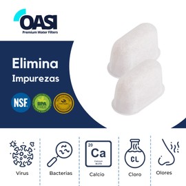 Filtros de ION INTERCAMBIO Premium para Reemplazo compatibles con Cafetera Breville parte BWF100 marca OASI - 12 Filters Replacement compatibility Breville BWF100 with Ion Exchange Resin OASI Brand