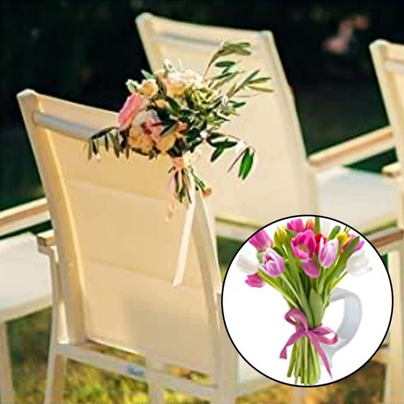 24Pcs Church Pew Clips for Wedding Decorations,TopRui Heavy Duty Plastic