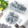 MorningRo 100 Pcs Galvanized Shade Cloth Clips Sun Shade Fabric