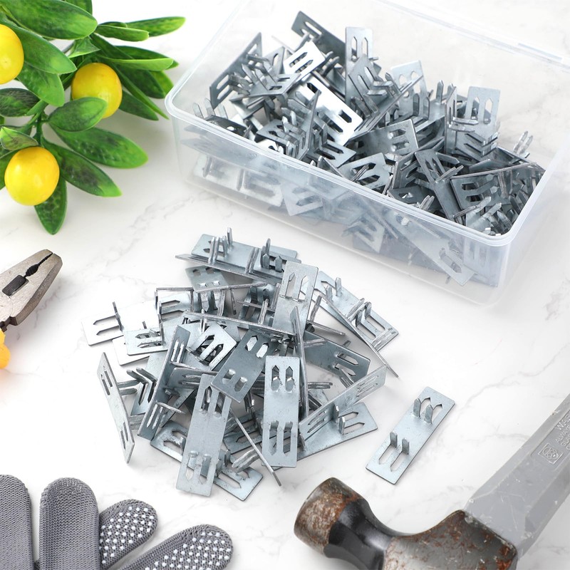 MorningRo 100 Pcs Galvanized Shade Cloth Clips Sun Shade Fabric