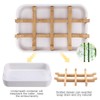 ATDORO 2 Pack Bar Soap Holder Shower, Soap Holder, Bamboo