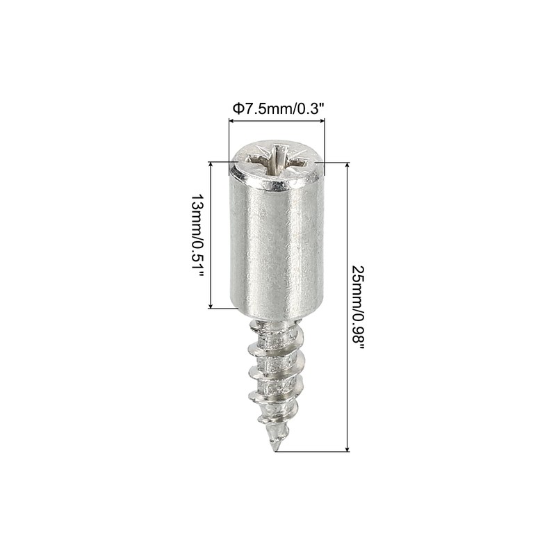 QUARKZMAN Shelf Support Pins, 12 Pieces Shelf Pins, Self Tapping