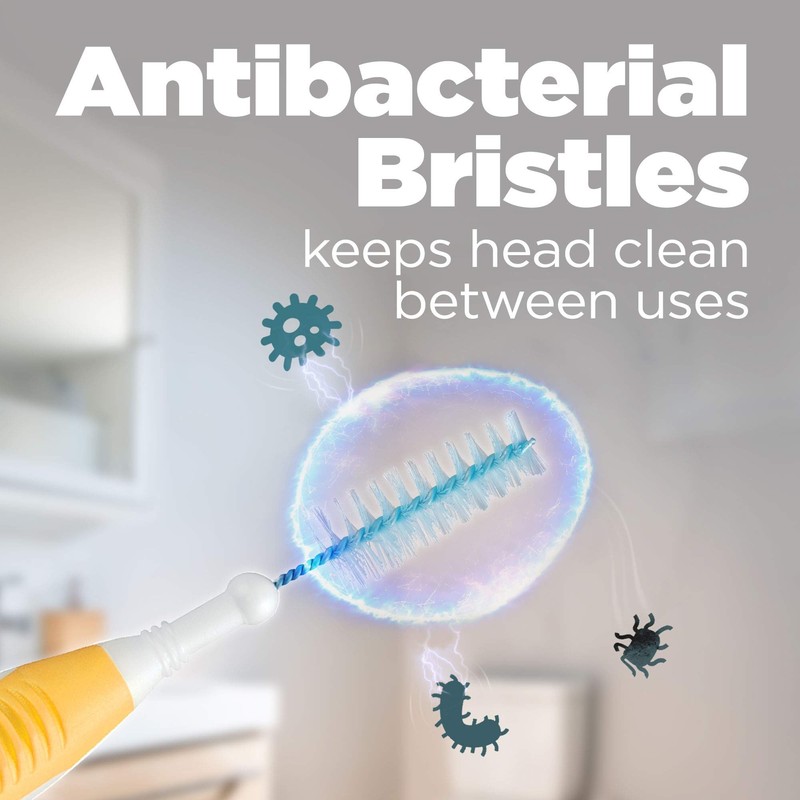 GUM Proxabrush® Go-Betweens® Reusable Interdental Cleaners, Antibacterial Bristles, Protective Travel