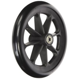 Karman Healthcare 8 Inch x 1 Inch Front Caster in Black with 5/16 Inch Bearing, 1 Count