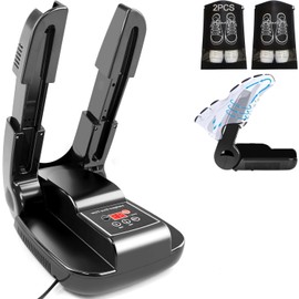 Secador de zapatos，Secador EléCtrico de Calzado,Secador con temporizador,Secado rápido con aire caliente en 15 minutos, función de ozono mejorada para una esterilización sin residuos