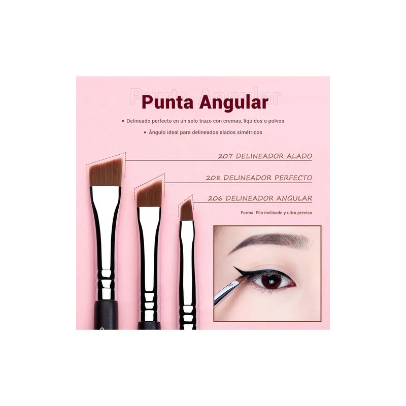 Jessup Kit 11pcs De Brochas Delineadores De Ojos,t324
