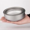 4pcs Lightweight Stackable Bowl Portable Single Layer Dinner Fruit Bowl