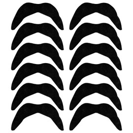 12 Pcs Fake Moustache,Mustache Fancy Dress,Stick On Mexican False Moustaches,Adults Kids Black Beards and Eyebrows,moustache Mustaches Sideburns Goatee Set,CowboyCostume Accessories Moustach Party (C)