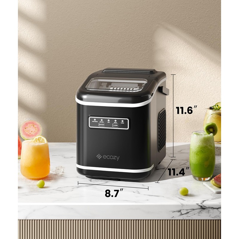 ecozy Smart Ice Maker, Portable Ice Makers Countertop with App