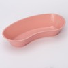 Emesis Basin Kidney Plastic Mauve 16oz - Reusable Plastic Kidney-Shaped,