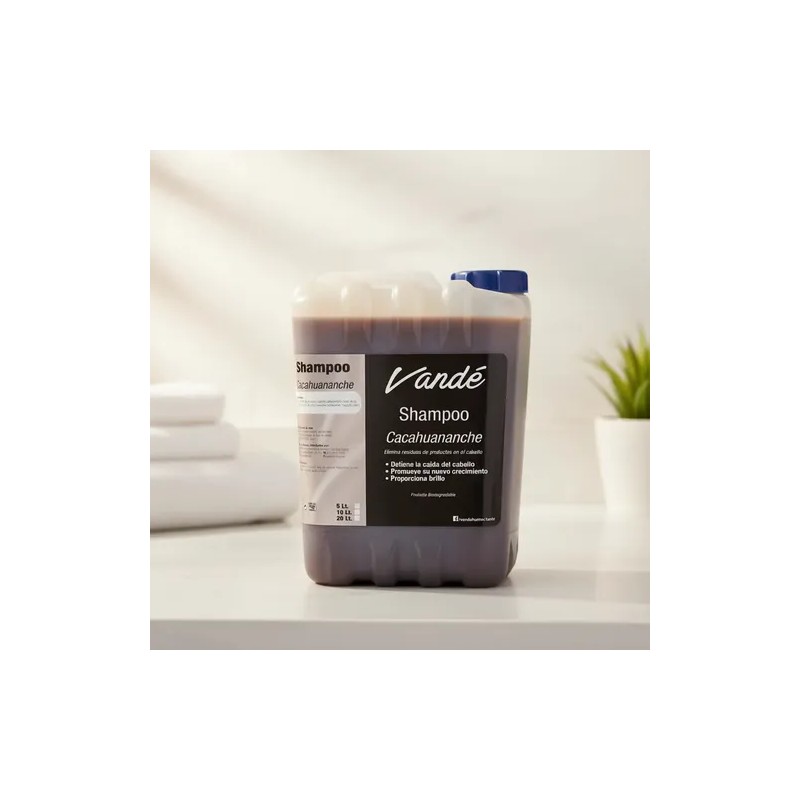 Shampoo De Cacahuananche Fortalece Y Nutre El Cabello 20 Lts