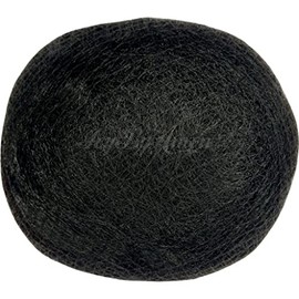ICYBYAMON Round Hair Padding Chignon Add Volume Puff Hair Bun Maker For Lift Updo Extension Accessory Hair Style (LARGE, Black)