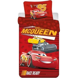 Jerry Fabrics Children's 2-Piece Bedding Set Cars Ready 100% Cotton Duvet Cover 140 x 200 cm + 1 Pillowcase 50 x 70 cm