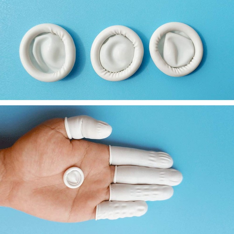 ZHIYE Finger Cot, approxi 300pcs Latex Anti-Static Finger Covers Finger