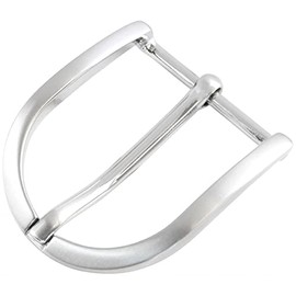 BELTINGER Belt Buckle Round 2.5 cm | Buckle Clasp Belt Buckle 25 mm Solid | Pin Buckle | Interchangeable Belt up to 2.5 cm, silver matt