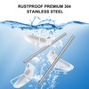 HAMITOR Corner Shower Caddy Tension Pole: Adjustable Stainless Steel Shower