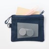 MUJI OHG87A3S Polyester Double Zipper Case Navy S
