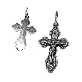 NKlaus Pendant Jesus Cross 925 Silver Orthodox Pendant Faith Symbol K42