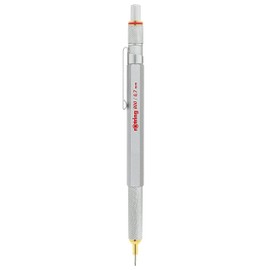 rOtring 1904448 800 Mechanical Pencil, Silver Metal Barrel, 0.7 mm, 1 Count (Pack of 1)