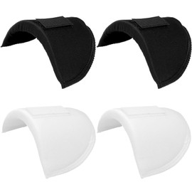 Shoulder Pads for Women Clothes, 2 Pairs Thick 1.5cm Anti-Slip Detachable Foam Shoulder Pads for Blazers & Suits, Sew-in Shoulder Enhancers for T-Shirts & Coats, Reusable
