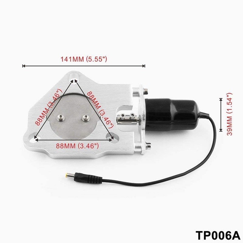 TOTMOX 2.5 Inch Electric Exhaust Valve Downpipe Systems Remote Control