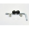 Kuroobaa Titanium Motorcycle License Plate Bolts with Theft-Deterrent Screws and
