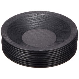 Set of 10 茶托 4 Dimension P. Small 茶托 Black 1 Piece [12 x 2 cm] [Kagurazaka Inn 和食 Mincer Restaurant Commercial Dinnerware]