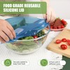 Silicone Stretch Lids for Food Storage in Fridge, Reusable Elastic