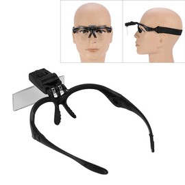 Headband Magnifier, LED Head Illuminated Magnifying Loupe Jeweler Watch Repair Eyelash Extension Headband Magnifier