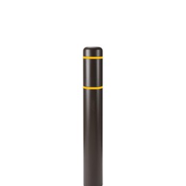 BollardGard 7" x 72" Bollard Cover Brown - Innoplast (Brown Yellow Tape)