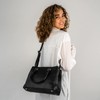 Expatrié Handtasche Damen Schwarz Julie Henkeltasche aus veganem Leder -
