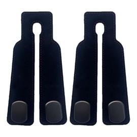 OXANEVN Car Hooks for Seat Headrest: Purses Double Hanger for Car Back Seat: Car Hooks for Purses and Bags Car Organization Accessories Handbag Holder (Black - 2pcs)