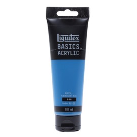 LIQUITEX Acrylic Paint Basics B-096, Fluorescent Blue, 4.0 fl oz (118 ml)