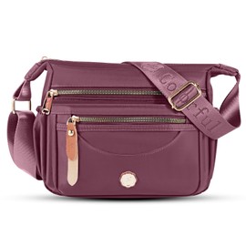 MAKLAILGR Crossbody Bag for Women, high density Nylon Shoulder Purse Handbag Messenger Bag, Trendy Pocketbooks, Waterproof and Multi-Pockets