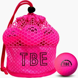 Tobiemon TOBIEMON R&A Certified Ball, 12 Bulbs, Fluorescent Matte Ball (Pink), Mesh Bag, Golf Ball, T-2MP