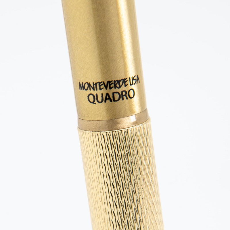 Monteverde USA Quadro 4-in-1 Multifunction Pen - Brass Finish -