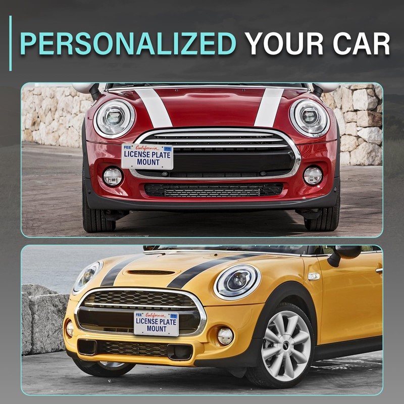 Front License Plate Holder Compatible with Mini Cooper S Countryman